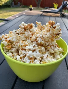 popcorn med karamel